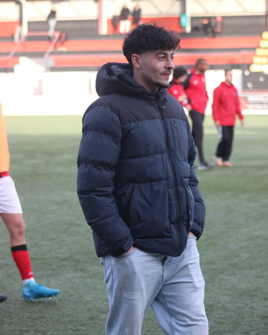 David Viegas, fundador da DVathletes, num estádio